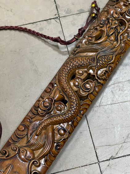 กระบี่มังกร ดาบ ไม้แกะสลักสะสมA2 รูปที่ 10
