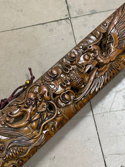 กระบี่มังกร ดาบ ไม้แกะสลักสะสมA2 รูปที่ 11