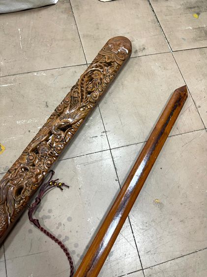 กระบี่มังกร ดาบ ไม้แกะสลักสะสมA2 รูปที่ 14