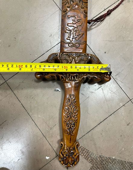 กระบี่มังกร ดาบ ไม้แกะสลักสะสมA2 รูปที่ 17