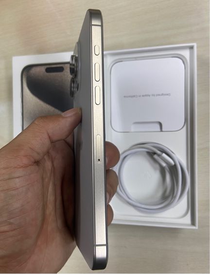 iPhone 15 pro max 265 Natural titanium 17 เม.ย.68 แบต 99 สภาพสวยใหม่ ไร้รอย งดต่อ รูปที่ 3
