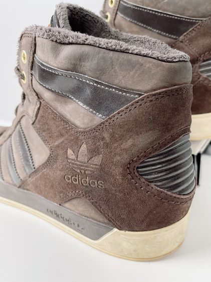 รองเท้า Adidas Sz.12us46.5eu30cm รุ่นHard Court Hi Dark Brown สีน้ำตาล สภาพสวยมาก ไม่ขาดซ่อม ใส่เที่ยวลำลองดี รูปที่ 9