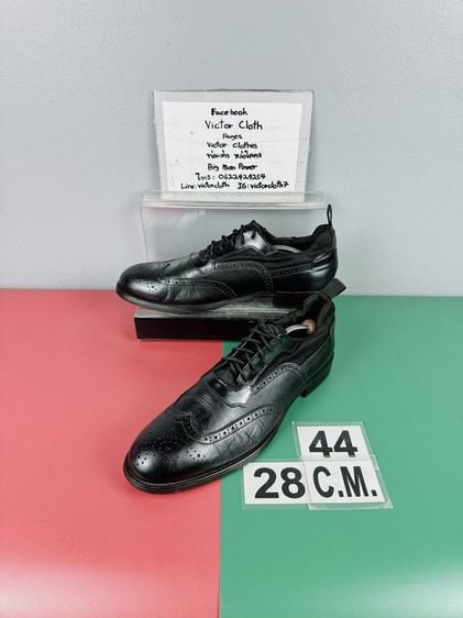 รองเท้าหนังแท้ Vintage Foundry Sz.10us43eu28cm สีดำ พื้นนุ่มสบาย สภาพสวย ไม่ขาดซ่อม ใส่เรียนทำงานได้