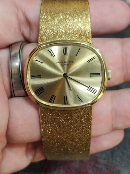 นาฬิกา Patek Philippe Golden Ellipse Ref. 3745 Cal.215 Circa 1977s Full18k Solid Gold 