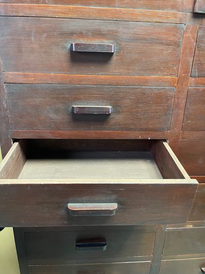 ตู้ ขาหมู ตู้ลิ้นชักเทิน ไม้สักสะสมA2 รูปที่ 10