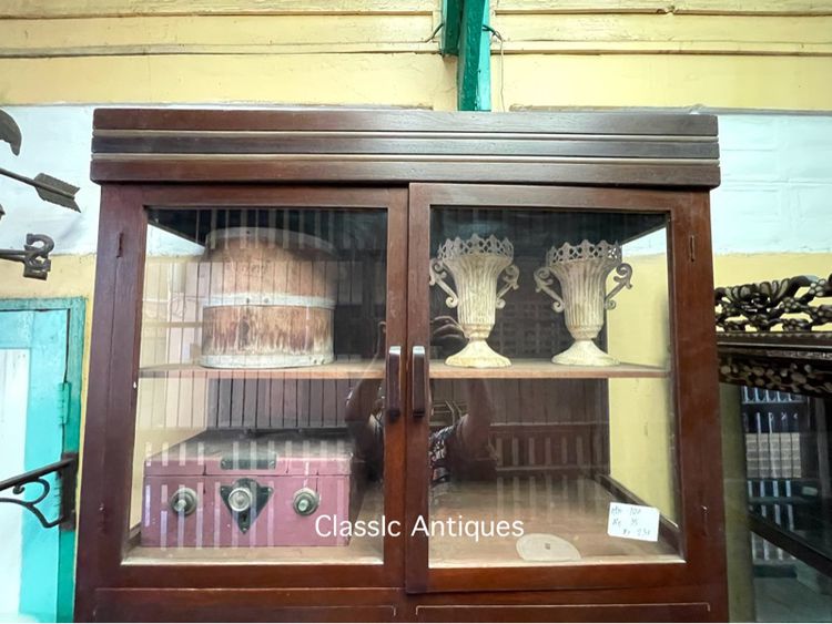 ตู้ ขาหมู ตู้ลิ้นชักเทิน ไม้สักสะสมA2 รูปที่ 8