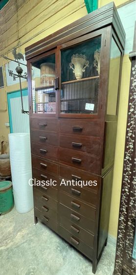 ตู้ ขาหมู ตู้ลิ้นชักเทิน ไม้สักสะสมA2 รูปที่ 7