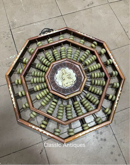 ลูกคิดจีน เจ้าแม่กวนอิม แปดเหลี่ยม สะสมC3 รูปที่ 2