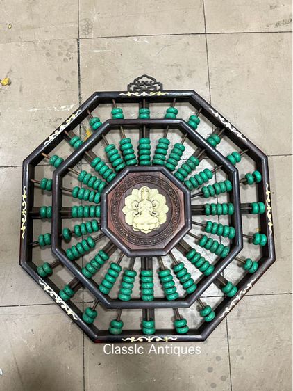 ลูกคิดจีน เจ้าแม่กวนอิม แปดเหลี่ยม สะสมC4