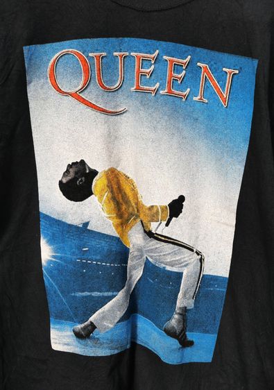 Queen Rock Black T-shirt Hanes Made in dominican  รูปที่ 1