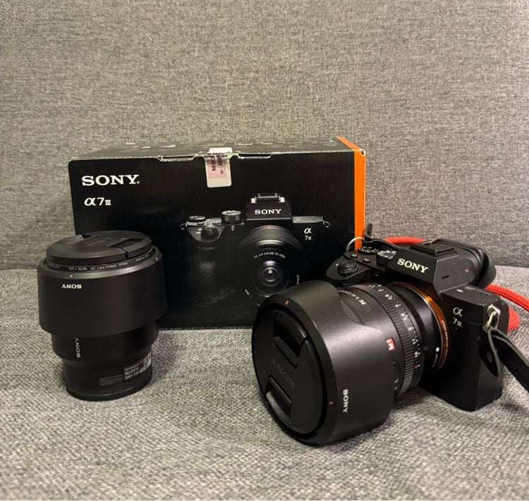 กล้องมิลเลอร์เลส กันน้ำ Sony a7iii  เเละ 24 f1.4 gm เเละ 85 f1.8 fe