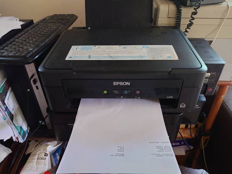 EPSON L210 Printer เครื่องพิมพ์สี สภาพดีใช่ได้ปกติ หัวพิมพ์ออกครบ รูปที่ 2