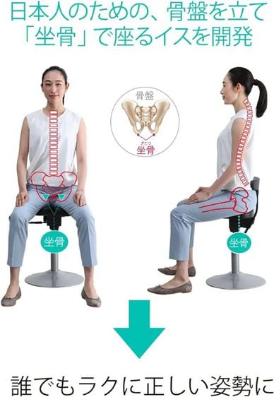 Sale5900บาท Ayur Chair รุ่น Luna เป็นเก้าอี้สุขภาพที่ปรับปรุงท่านั่งของกระดูกของคุณ สำหรับผู้ที่มีปัญหาปวดหลังส่วนล่าง  รูปที่ 3
