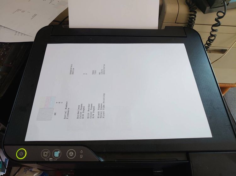 EPSON L3110 Printer (Print+Copy+Scan) เครื่องพิมพ์สี สภาพดีใช่ได้ปกติ หัวพิมพ์ออกครบ รูปที่ 3