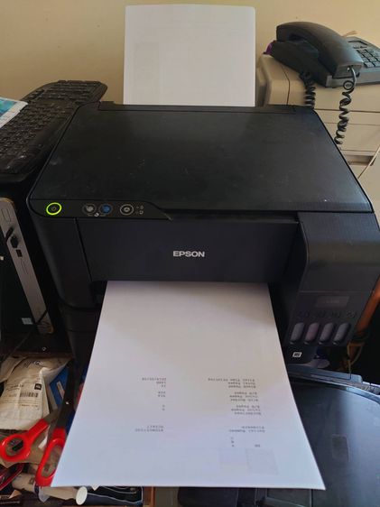 EPSON L3110 Printer (Print+Copy+Scan) เครื่องพิมพ์สี สภาพดีใช่ได้ปกติ หัวพิมพ์ออกครบ รูปที่ 2