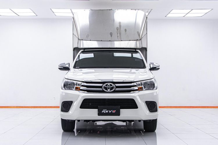 Toyota Hilux Revo 2017 2.8 J Plus Pickup ดีเซล ไม่ติดแก๊ส เกียร์ธรรมดา ขาว รูปที่ 4
