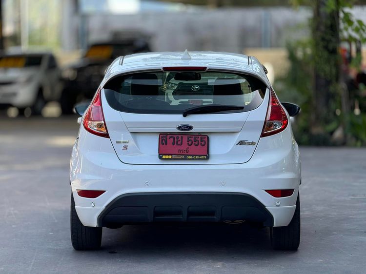 Ford Fiesta 2015 1.0 Sport Sedan เบนซิน ไม่ติดแก๊ส เกียร์อัตโนมัติ ขาว รูปที่ 4