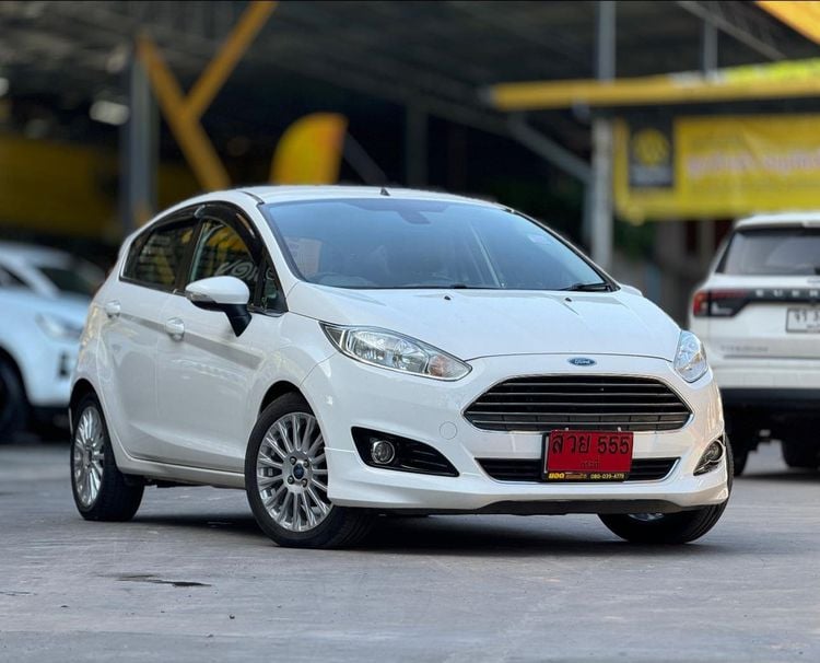 Ford Fiesta 2015 1.0 Sport Sedan เบนซิน ไม่ติดแก๊ส เกียร์อัตโนมัติ ขาว รูปที่ 1