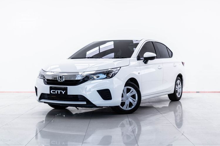 Honda City 2021 1.0 S Sedan เบนซิน ไม่ติดแก๊ส เกียร์อัตโนมัติ ขาว รูปที่ 3