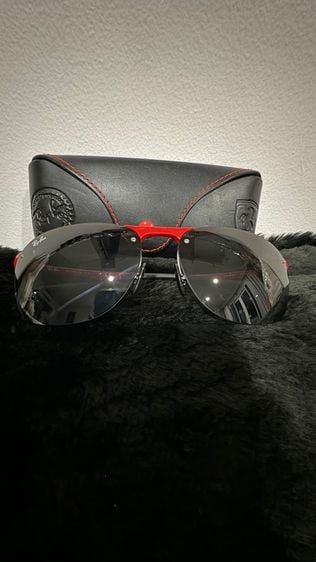 Ray-Ban Ray Ban Sunglasses RB4302M F62387 Ferrari Collection Red แว่นตากันแดด เร แบน