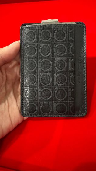 FERRAGAMO Salvatore Ferragamo Gamma Soft' Money Clip Card Case  คลิปหนีบ ธนาบัตร ใส่การ์ด รูปที่ 6