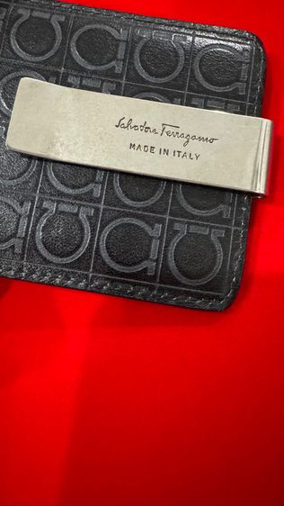 FERRAGAMO Salvatore Ferragamo Gamma Soft' Money Clip Card Case  คลิปหนีบ ธนาบัตร ใส่การ์ด รูปที่ 3