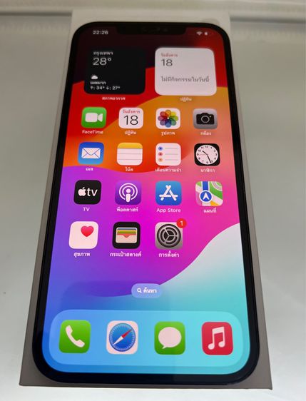iPhone 12 Pro Max 128gb สีฟ้า ศูนย์ไทย th สภาพสวย จอแท้ แบตแท้ สแกนใบหน้าได้ รีเซ็ตได้ ไม่ตืดไอคราว ใช้งานดี ปกติทุกอย่าง อุปกรณ์ครบชุด  รูปที่ 2