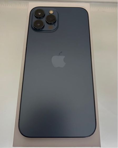 iPhone 12 Pro Max 128gb สีฟ้า ศูนย์ไทย th สภาพสวย จอแท้ แบตแท้ สแกนใบหน้าได้ รีเซ็ตได้ ไม่ตืดไอคราว ใช้งานดี ปกติทุกอย่าง อุปกรณ์ครบชุด 