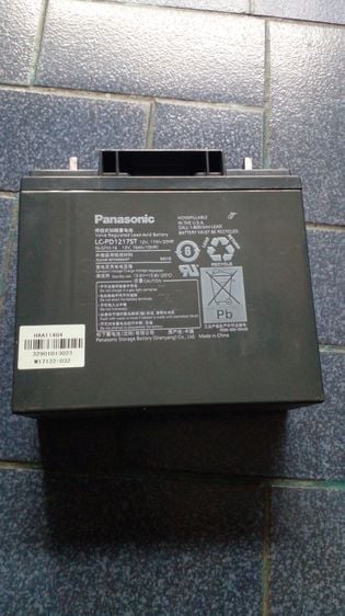 แบตเตอรี่ 12 V 17 A Panasonic สภาพดี รูปที่ 1