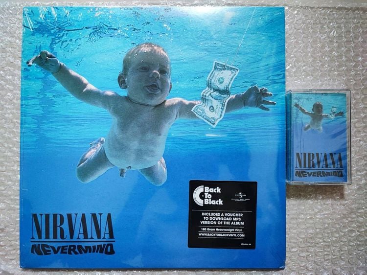 ภาษาอังกฤษ แผ่นเสียงและเทปเพลงวง Nirvana อัลบั้ม Nevermind 