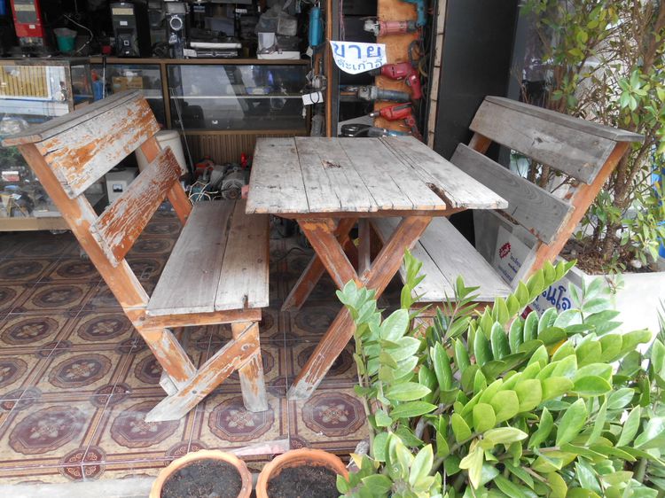 โต๊ะเก้าอี้ โต๊ะอาหาร 8 ที่นั่ง ไม้จริง รูปที่ 7