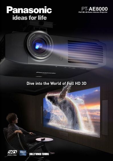 โปรเจคเตอร์ Panasonic PT-AE8000U Full HD 3D Home Theater Projector รูปที่ 8