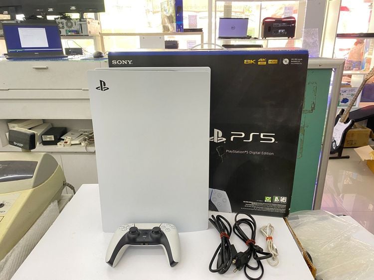 Sony PS5 (Playstation 5) เครื่องเกมส์โซนี่ เพลย์สเตชั่น เชื่อมต่อไร้สายไม่ได้ playstation 5 CFI-1218B พร้อมกล่อง เครื่อง เปล่า สภาพสวย ราคาถูกใจ