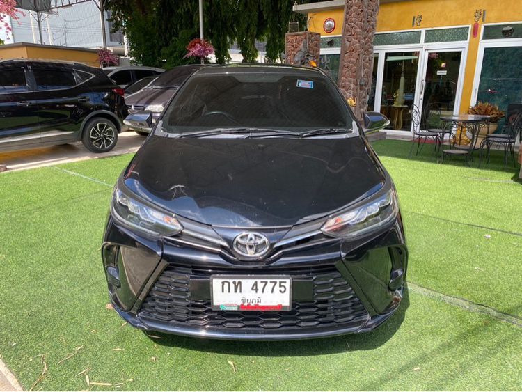 Toyota Yaris ATIV 2021 1.2 High Sedan เบนซิน ไม่ติดแก๊ส เกียร์อัตโนมัติ ดำ รูปที่ 1