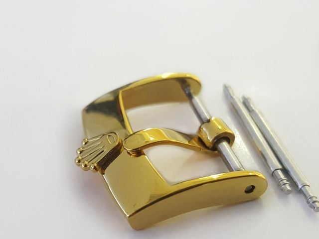 สแตนเลส หัวคล้องสายนาฬิกาหนัง Buckle Rolex  Gold plated 16mm,18mm 20mm
