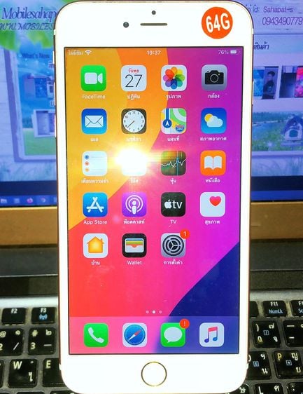 64 GB Apple iPhone 6s Rose Gold 64G เครื่องไทย ใช้งานปกติ Bat100 หายากแล้ว เครื่องสภาพสวย พร้อมใช้งาน