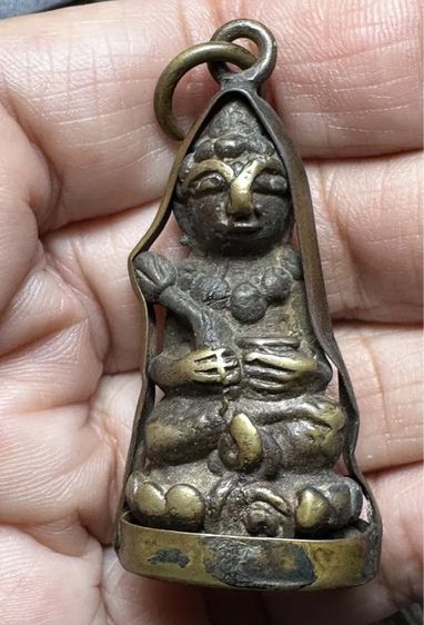 พระอุปคุตเขมร เก่าได้ยุค เลี่ยมเดิม รูปที่ 8