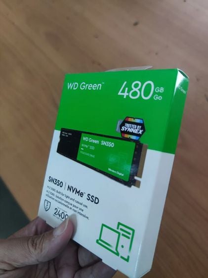 SSD ยี่ห้อ WD green ขนาด  480GB NVME. รูปที่ 3