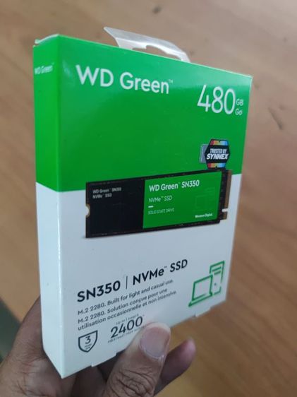 SSD ยี่ห้อ WD green ขนาด  480GB NVME. รูปที่ 2