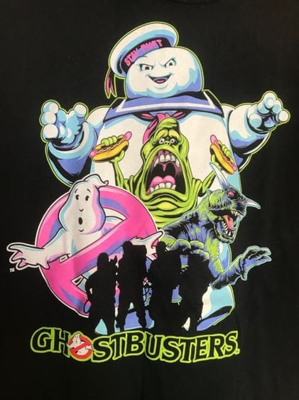 อื่นๆ เสื้อทีเชิ้ต XL ดำ แขนสั้น Ghostbusters Mens Stay Puft Shirt Stay Puft Logo Tee Shirt Graphic T-Shirt 