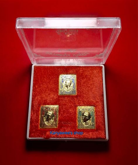 เหรียญแสตมป์ ร.5 หลัง หลวงพ่อคูณ ปริสุทโธ รุ่น ปริสุทโธ ตอกโค้ดคูณ ปี 2536 ครบชุด 3 เหรียญ รูปที่ 5