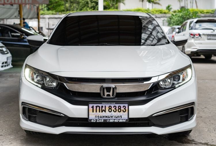 Honda Civic 2019 1.8 E i-VTEC Sedan เบนซิน ไม่ติดแก๊ส เกียร์อัตโนมัติ ขาว