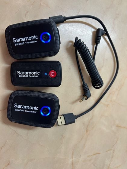 Saramonic Blink 500 B2 ไมโครโฟนไร้สาย เสียงคมชัด ขนาดเล็กกระทัดรัด สำหรับกล้องและสมาร์ทโฟน รูปที่ 2