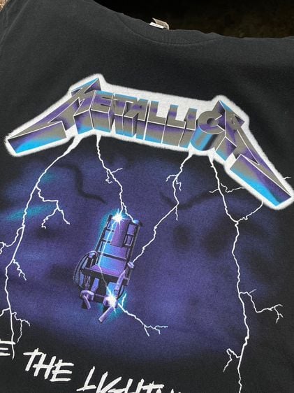 💥เสื้อวง Metallica ( เมทัลลิกา ) อัลบั้ม Ride the Lightning💥 รูปที่ 2