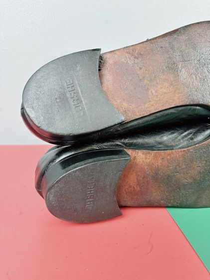 รองเท้าหนังแท้ Florsheim Sz.14us48eu32.5cm(เท้ากว้างอูมใส่ได้) สีดำ พื้นหนัง Upperหนังนิ่ม สภาพสวย ไม่ขาดซ่อม ใส่เรียนทำงานได้ รูปที่ 5