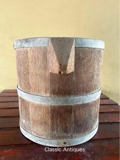 ถังข้าวสาร ถังไม้ สุ่ยล้ง 10ลิตรโบราณเก่าสะสม รูปที่ 7