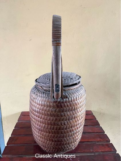 ตะกร้าจีน ฉีน้า โบราณเก่าสะสมB3 รูปที่ 8