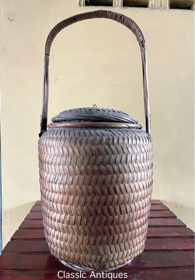 ตะกร้าจีน ฉีน้า โบราณเก่าสะสมB3