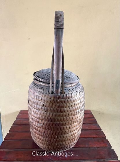 ตะกร้าจีน ฉีน้า โบราณเก่าสะสมB3 รูปที่ 6