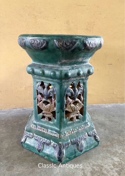 กี่ เคลือบเขียว โบราณเก่าสะสม รูปที่ 2